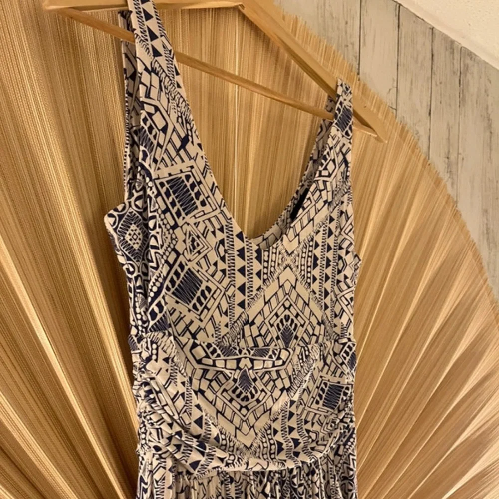 Cynthia rowley maxi dress blue white size S 8-10 uk - Picture 2 of 5